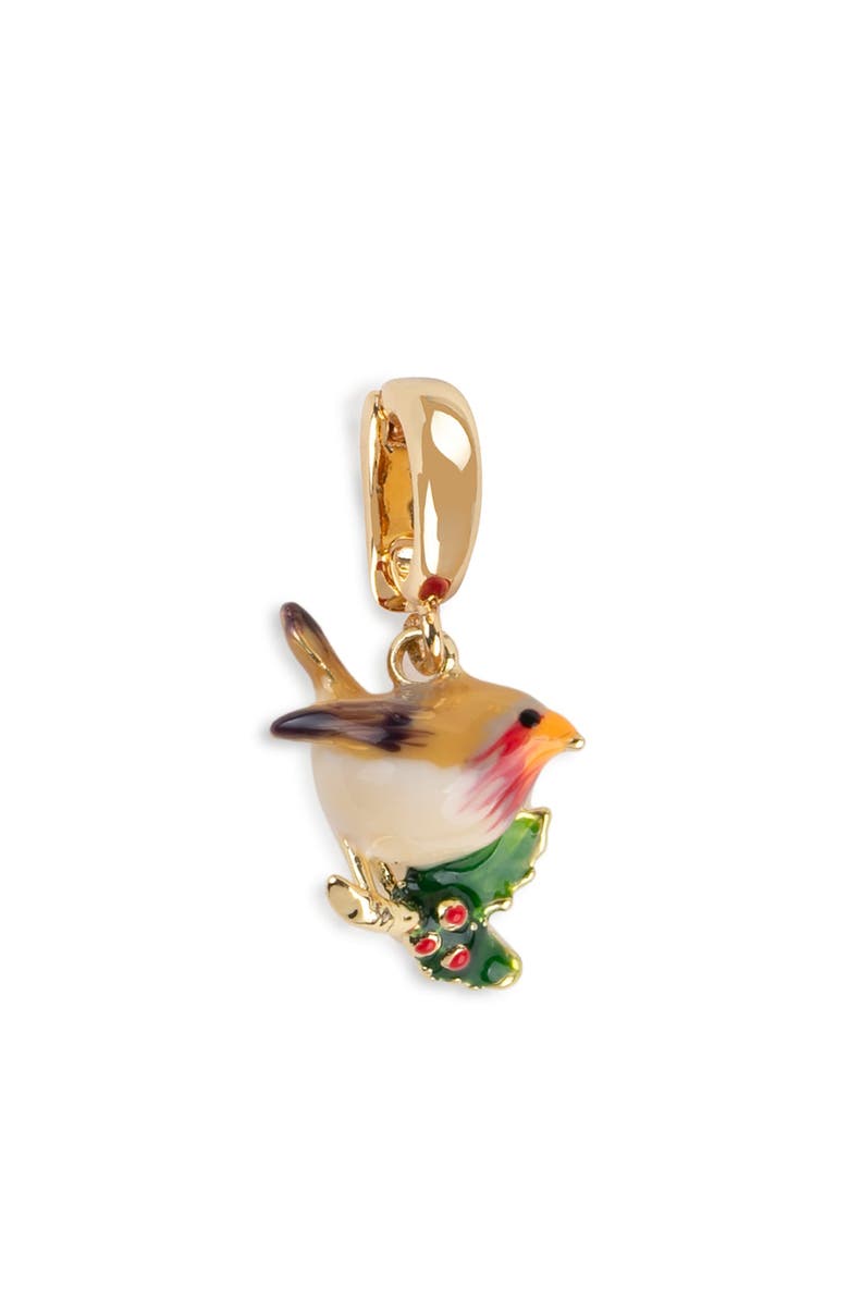 Bill Skinner Studio Christmas Charm Ring Necklace Set, Alternate, color, Gold Plated