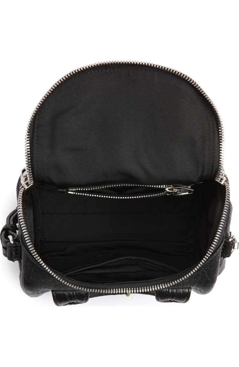 Alexander Wang Mini Rockie - Nickel Lambskin Leather Satchel, Alternate, color,