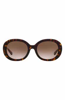 52mm Gradient Oval Sunglasses