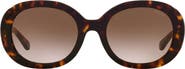 COACH 52mm Gradient Oval Sunglasses