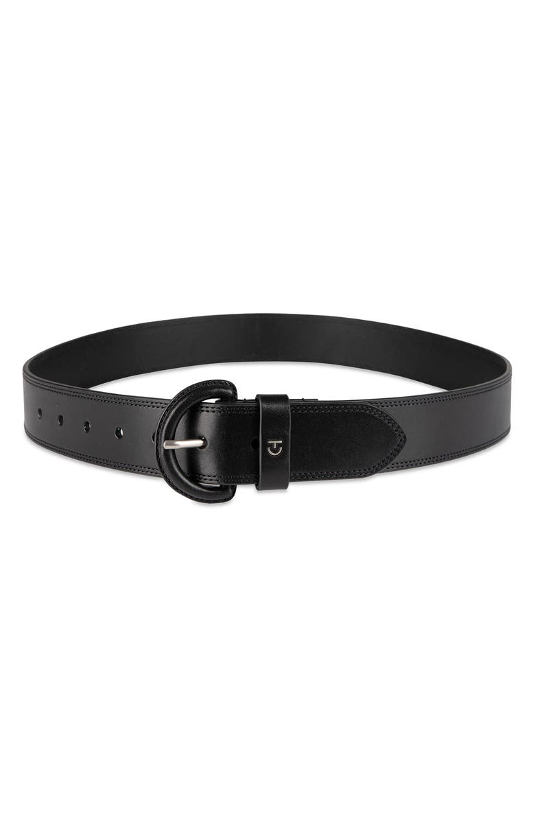 Cole Haan Covered Buckle Leather Belt, Main, color,