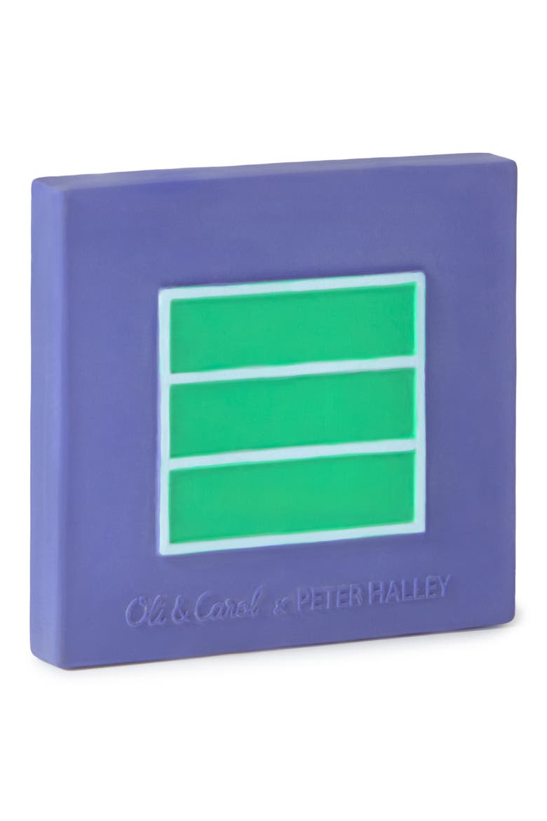 Peter Halley Teether Block, Main, color, BLUE