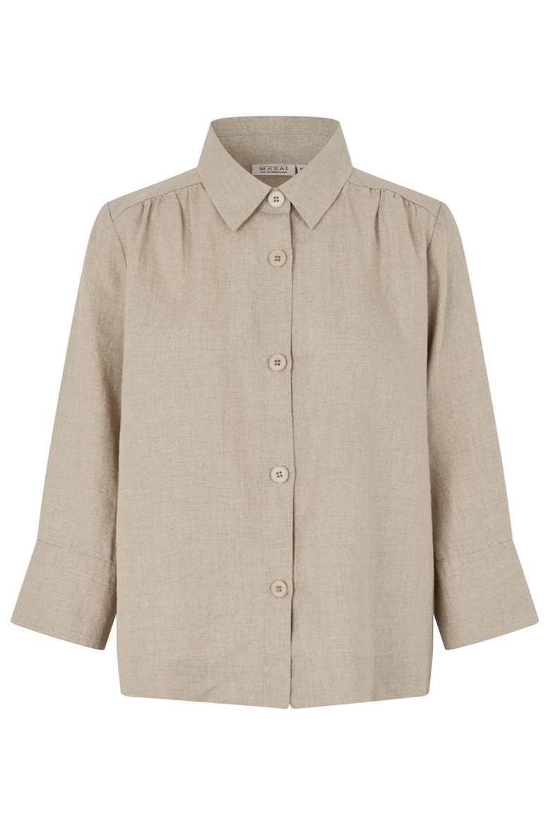 MaIdakai Linen Shirt, Alternate, color, Natural