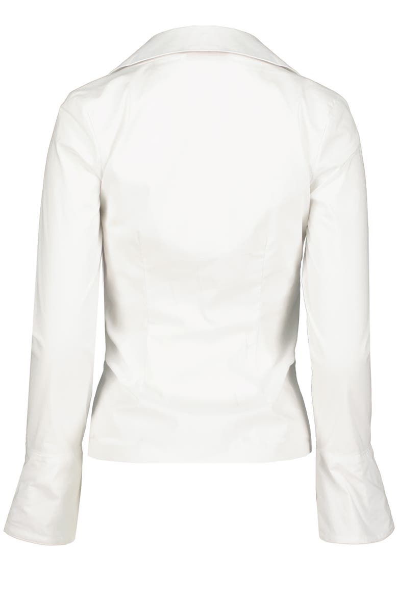 Spencer Twist Front Blouse, Alternate, color, White