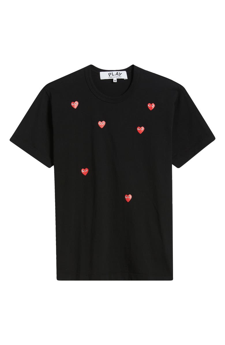 Comme des Garçons PLAY Many Hearts Graphic T-Shirt, Alternate, color, 