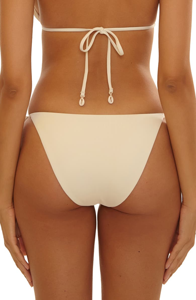 Becca Seashell Crochet Trim Hipster Bikini Bottoms, Alternate, color, Natural