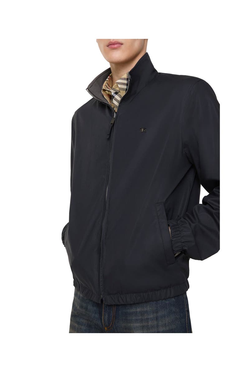 Burberry Reversible Cotton Harrington Jacket, Main, color, Navy