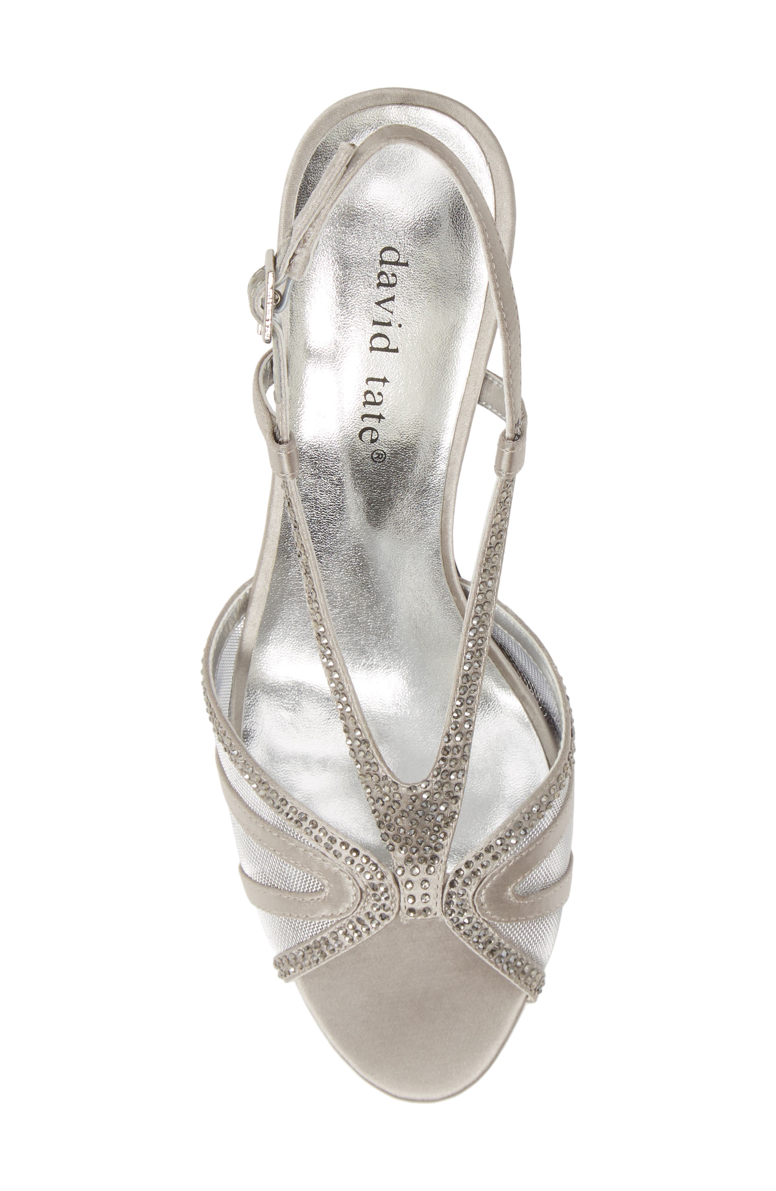 Refined Sandal, Alternate, color, SILVER SATIN
