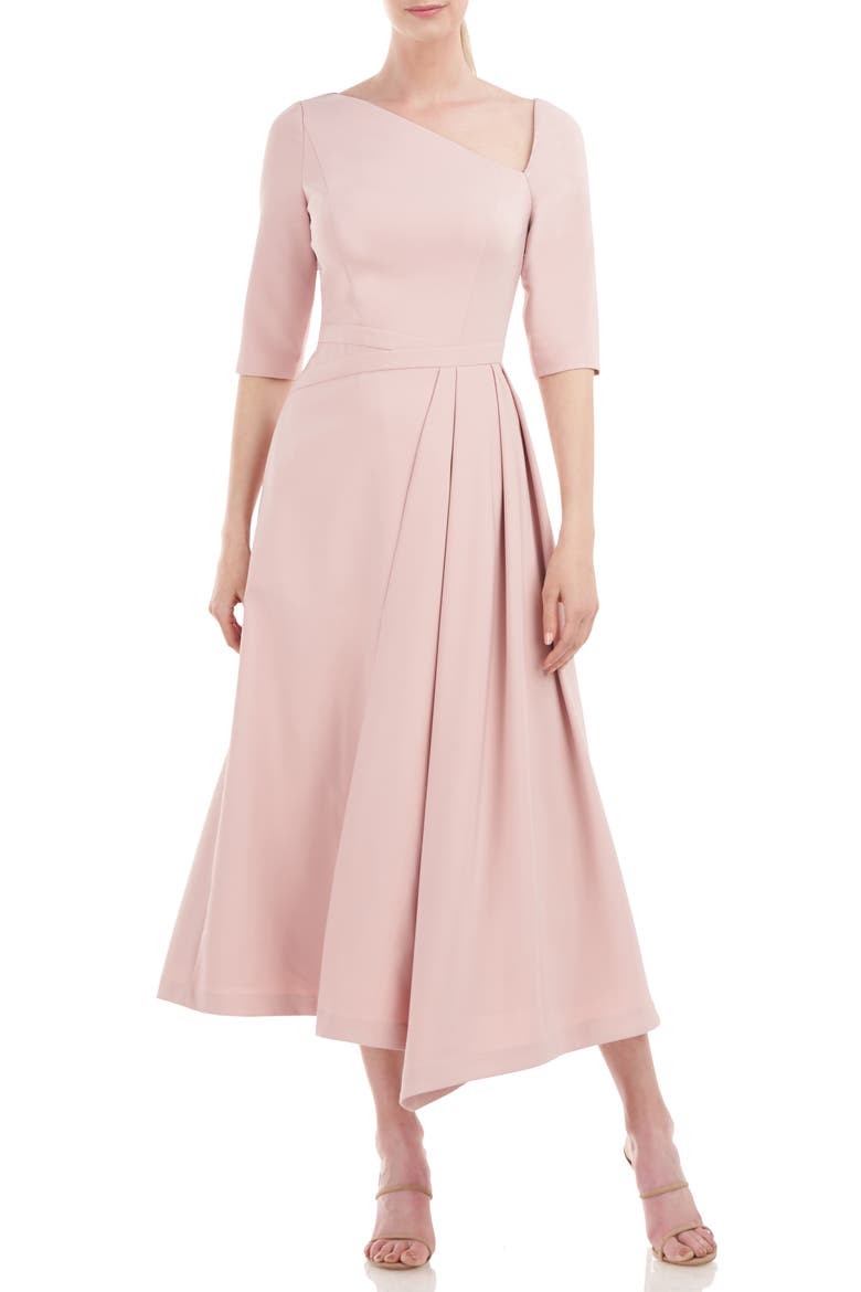 Vanessa Pleated Dress, Main, color, SOFT BLUSH