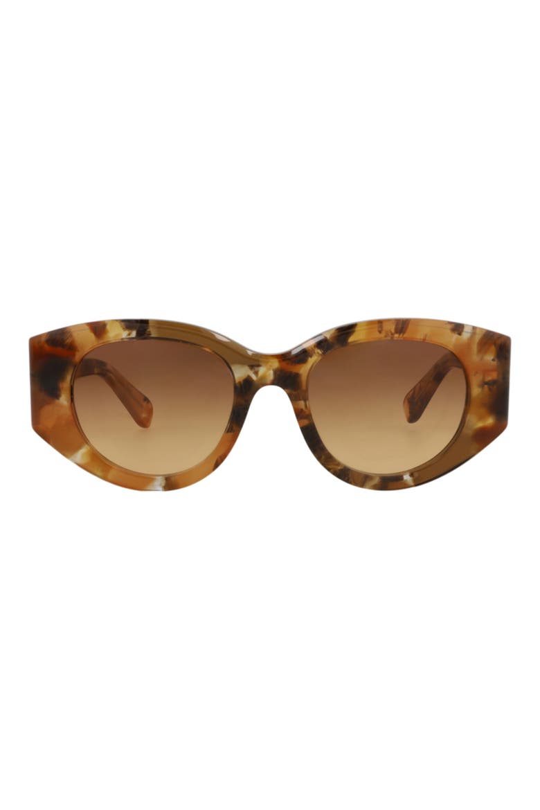 51mm Oval Sunglasses, Main, color, HAVANA HAVANA BROWN