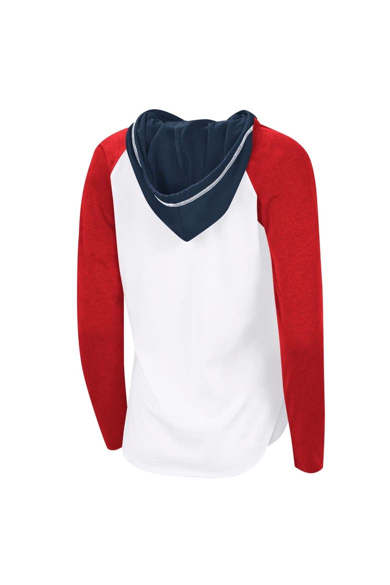 Women's G-III 4Her by Carl Banks  White Washington Capitals VIP Raglan Long Sleeve Hoodie T-Shirt, Alternate, color, White