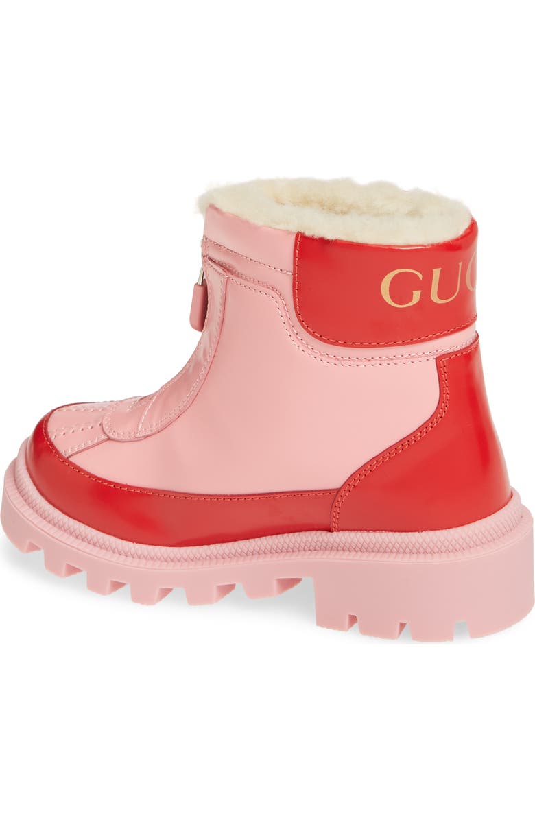 Gucci Cree Faux Fur Lined Boots, Alternate, color,