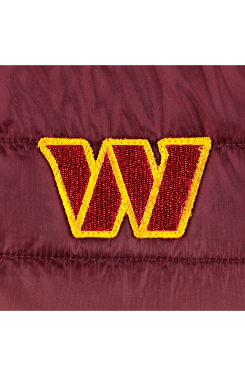 THE WILD COLLECTIVE Women's The Wild Collective Burgundy/Gold Washington Commanders Color Block Full-Zip Puffer Jacket, Alternate, color, Burgundy