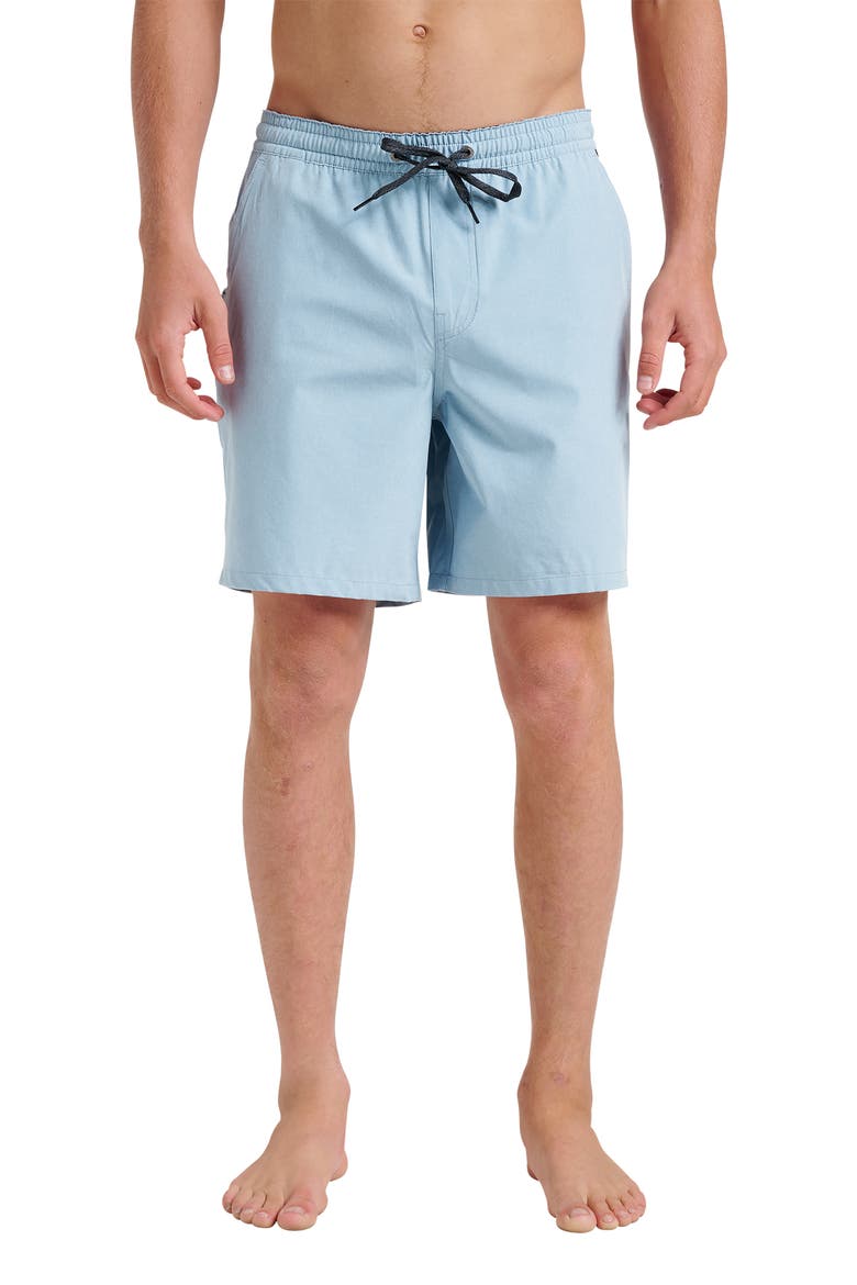 Taxer Heather Amphibian 18 Hybrid Shorts, Main, color, ASHLEY BLUE