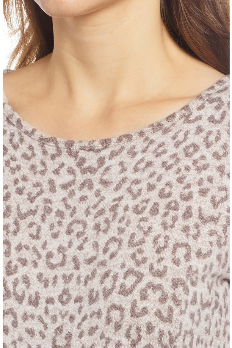 Babydoll Top, Alternate, color, OATMEAL LEOPARD