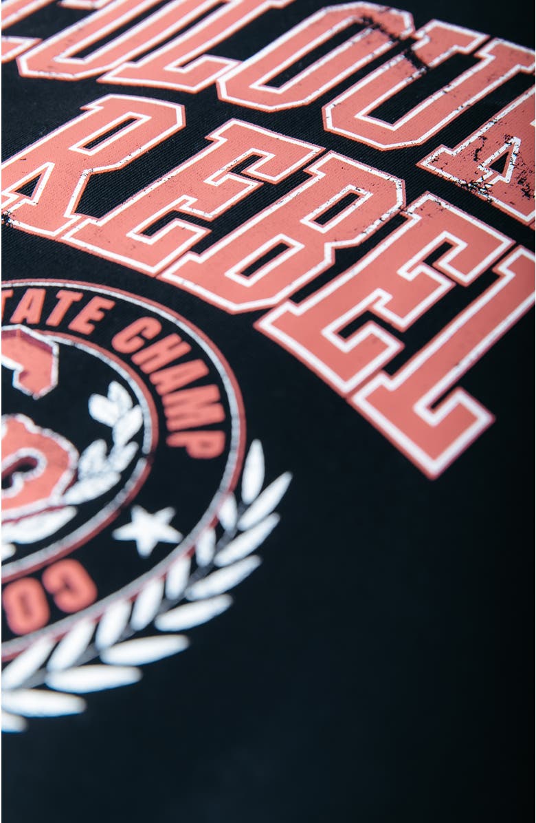 Colourful Rebel CR Varsity Relaxed Sweat, Alternate, color, Black