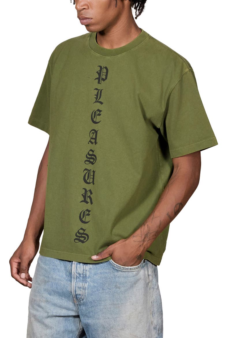 Knight Overdye Heavyweight Graphic T-Shirt, Alternate, color, OLIVE