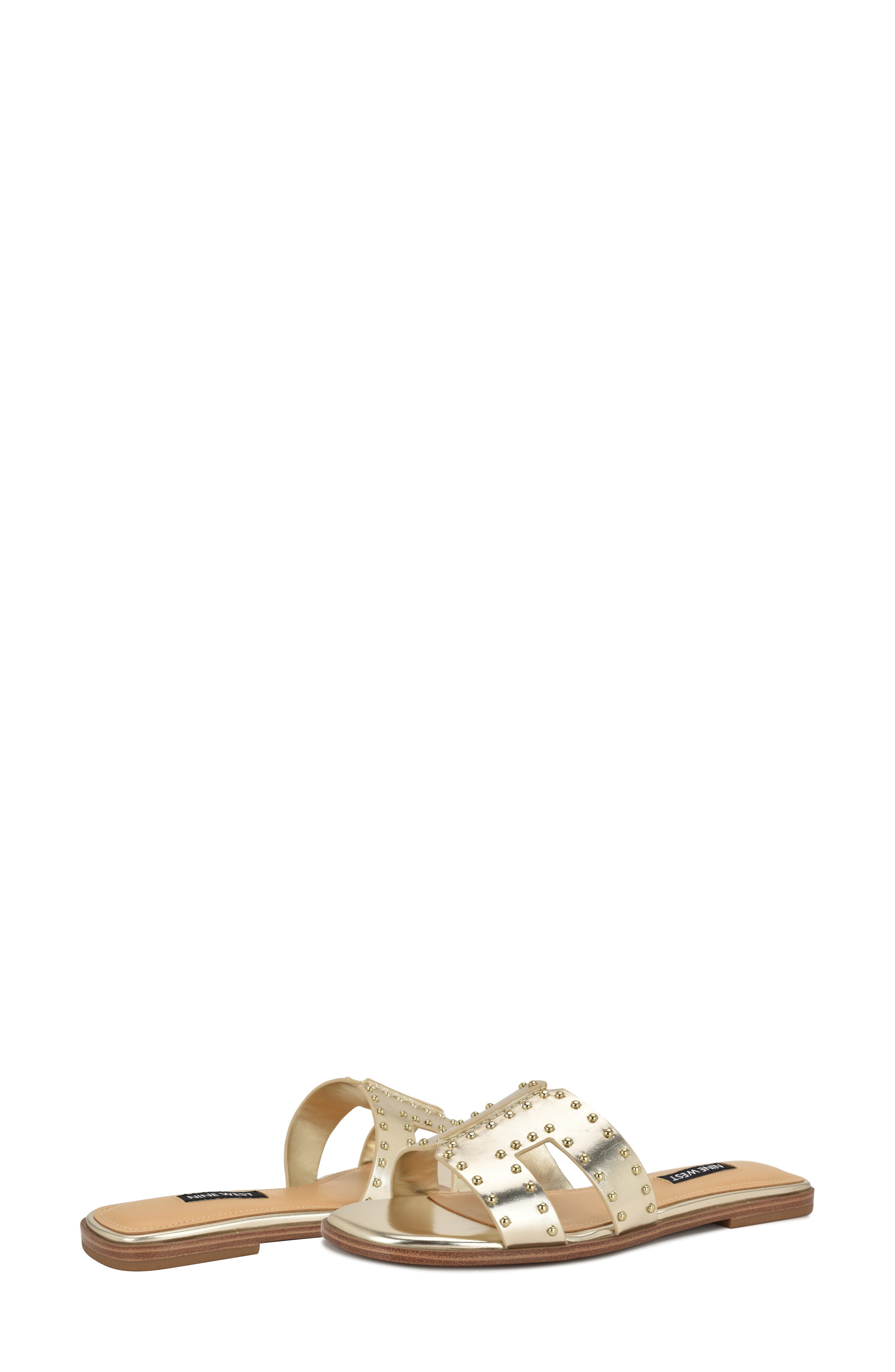Giny Slide Sandal, Alternate, color, GOLD