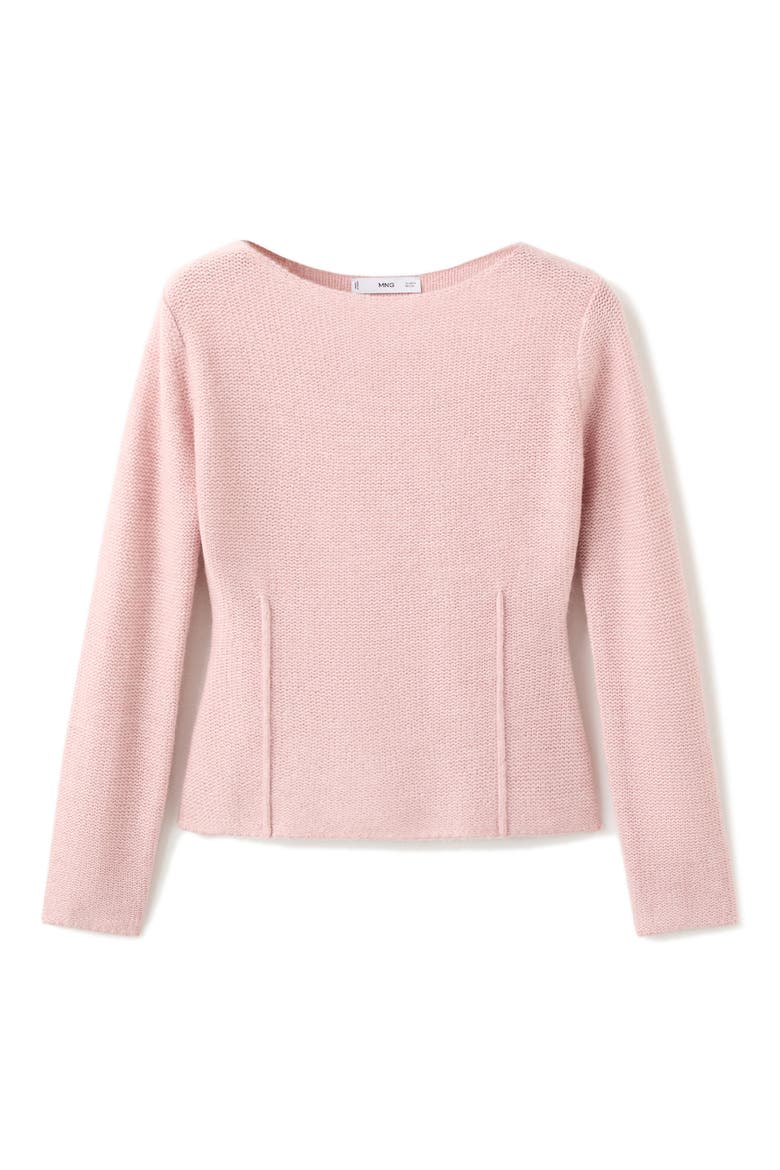 Sweater with Seam Details, Alternate, color, PINK