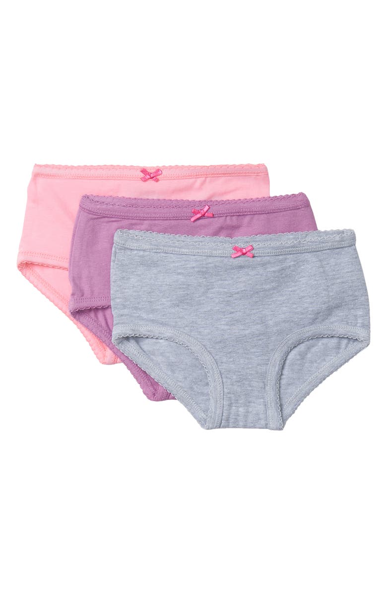 Hatley Kids' Solid 3-Pack Assorted Hipster Briefs, Main, color, 