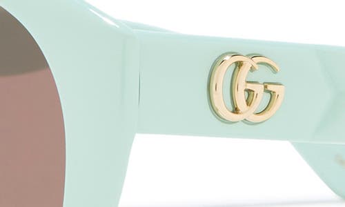 Gucci 56mm Cat Eye Sunglasses In Green