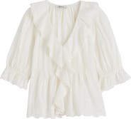 Madewell Ruffle Puff Sleeve Top