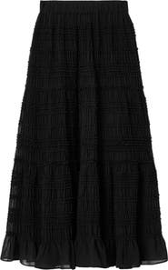 AllSaints Lotus Tiered Maxi Skirt