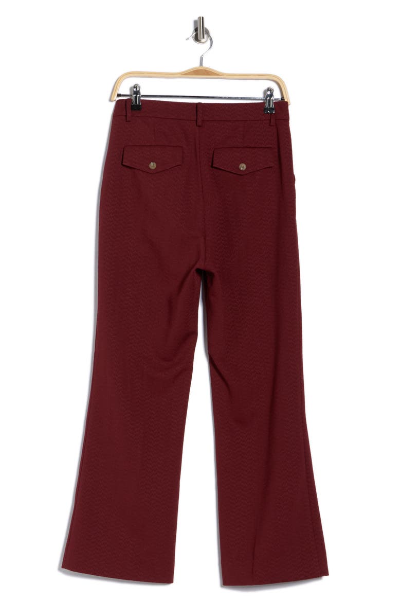 The Geo Jacquard Prim Pants, Alternate, color, MULLED WINE