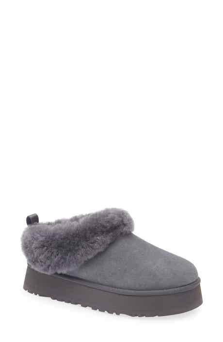 Tazzelle Genuine Shearling Collar Slipper
