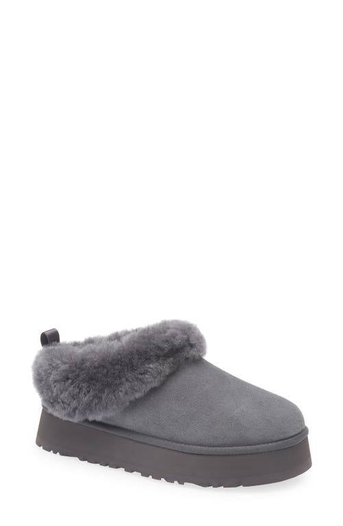 Ugg(r) Tazzelle Genuine Shearling Collar Slipper In Black