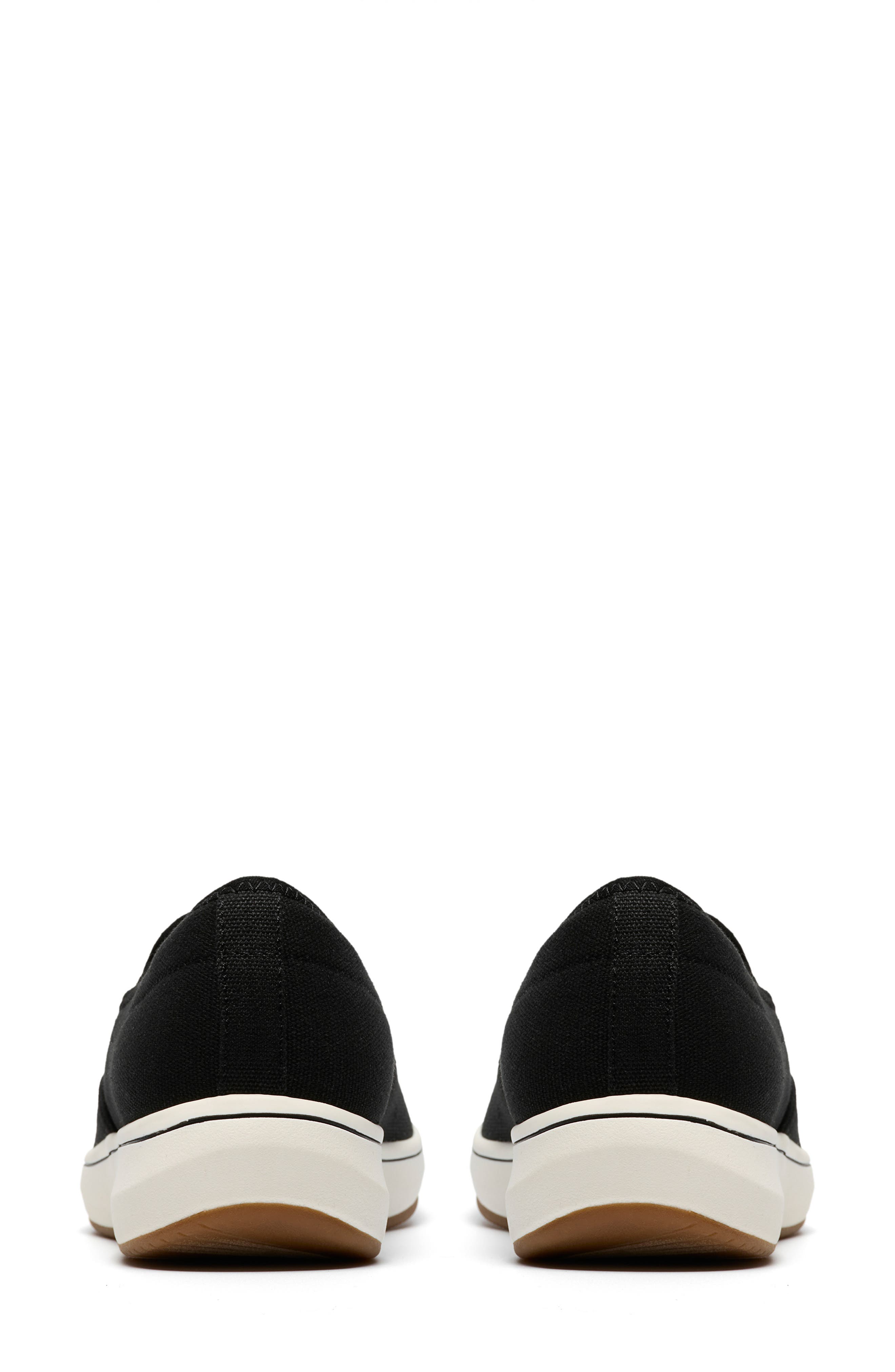 Clarks<sup>®</sup> BreezeSky Zoe Slip-On Sneaker, Alternate, color, Black Canvas