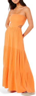 Rip Curl Premium Surf Strapless Cutout Maxi Dress