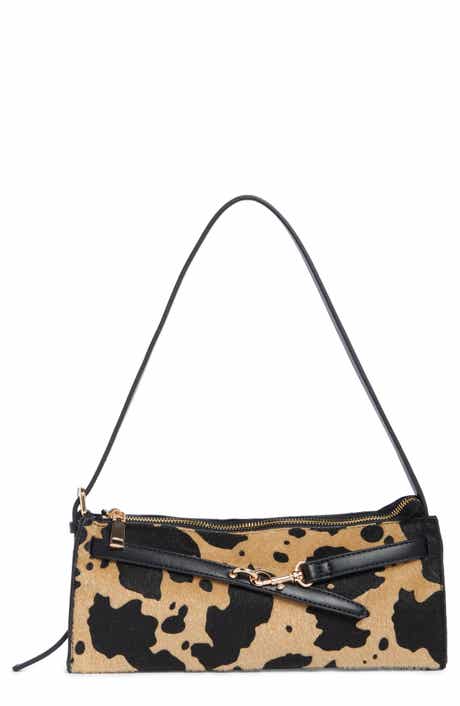 Faux Calf Hair Shoulder Bag