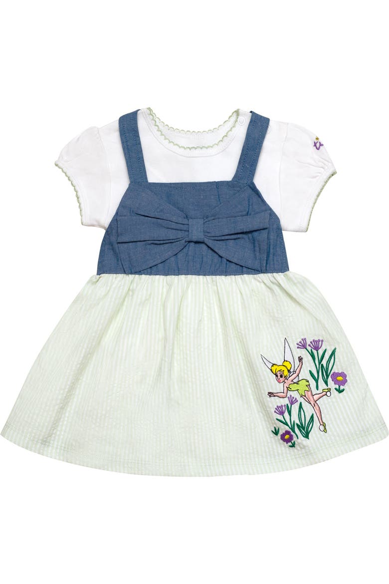 Peter Pan Tinker Bell 2-Piece Bodysuit and Jumper Dress Set, Alternate, color, Tinker Bell Mint Green