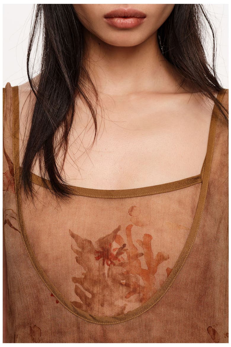 Dress With Buttoned Hem, Alternate, color, UNDERWATER GARDEN