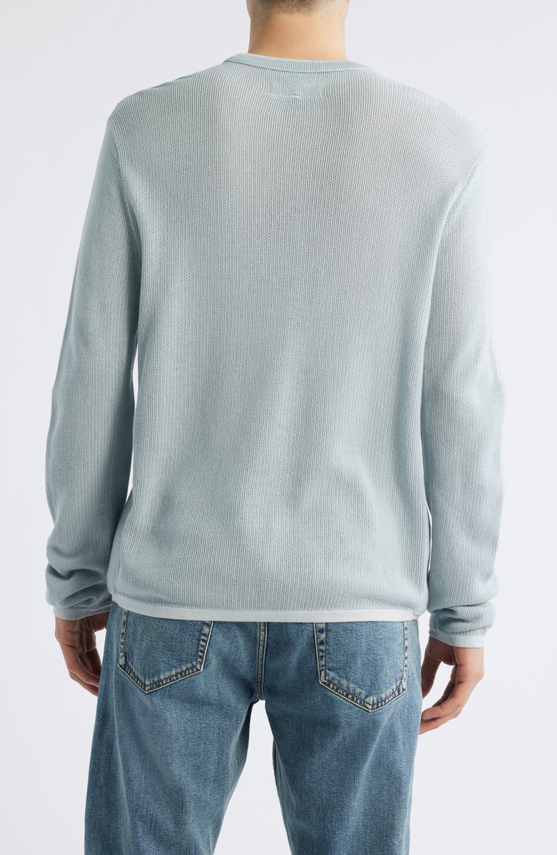 rag & bone Harvey Crewneck Cotton Sweater, Alternate, color, Ltblue