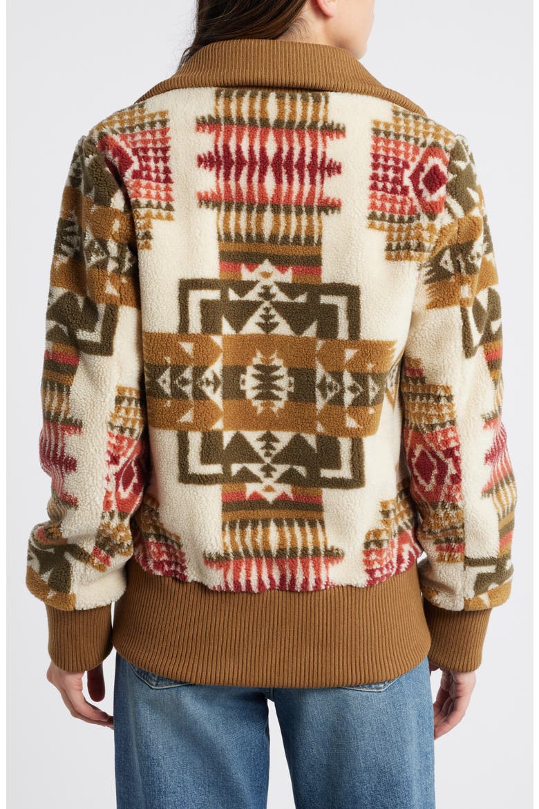 Foxglove Range Fleece Bomber Jacket, Alternate, color, CHIEF JOSEPH IVORY
