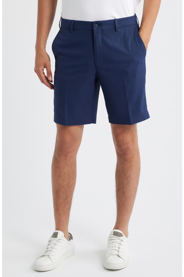 Salem 9-Inch High Drape Performance Shorts, Main, color, BLUE