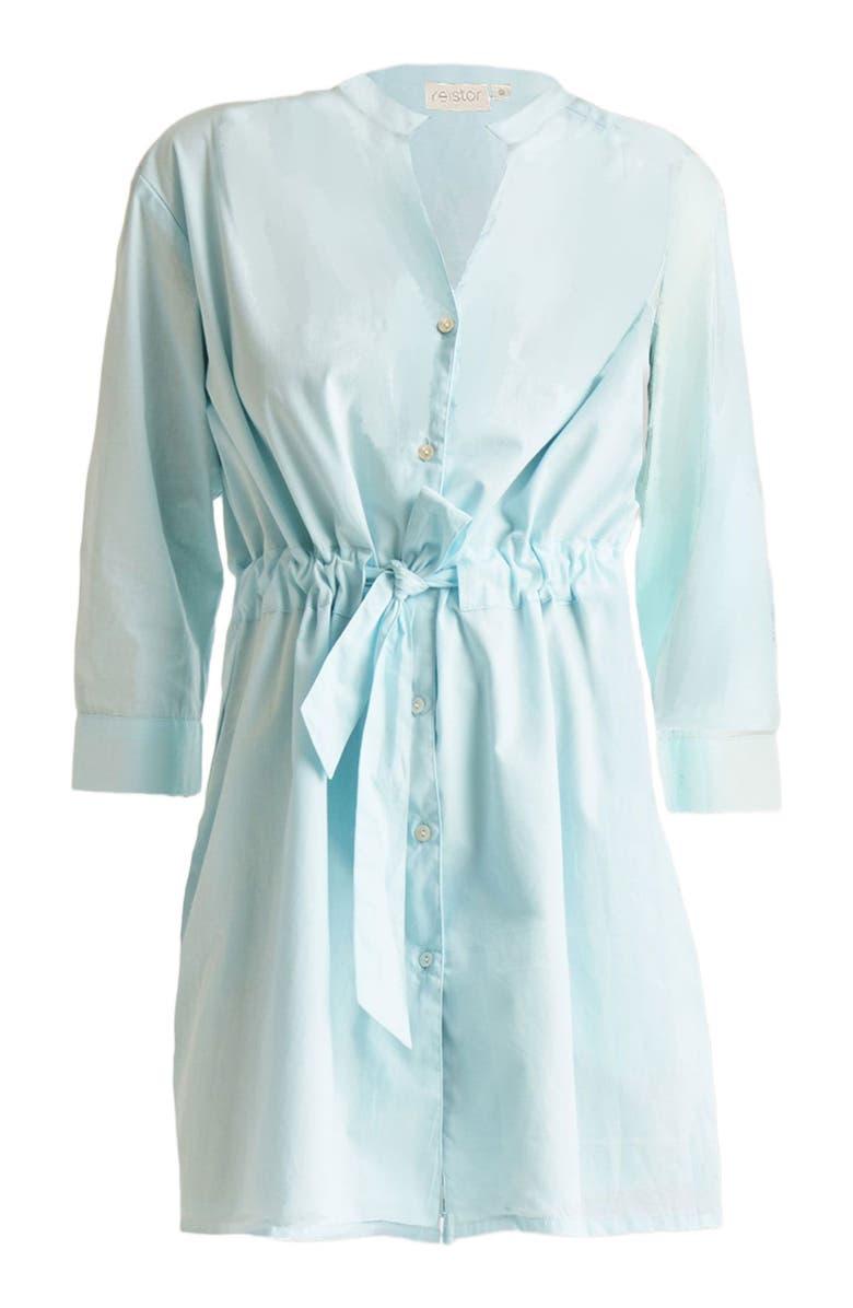 Reistor Short Tie Waist Dress, Alternate, color, Summer Blue