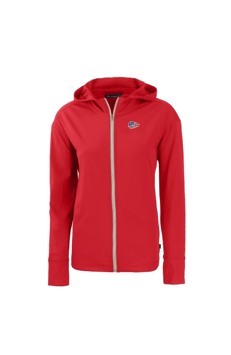Cutter & Buck Women's Cutter & Buck  Red Kansas City Chiefs  Daybreak Eco Recycled Full-Zip Hoodie, Alternate, color, 