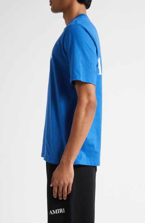 Amiri Ma Core Logo Garphic T-shirt In Blue