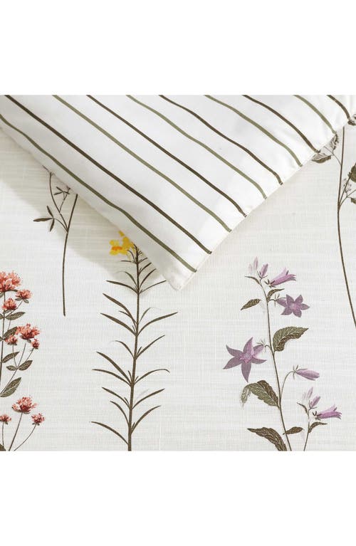 Eddie Bauer Wildflower Cotton Slub Comforter Set In Brown