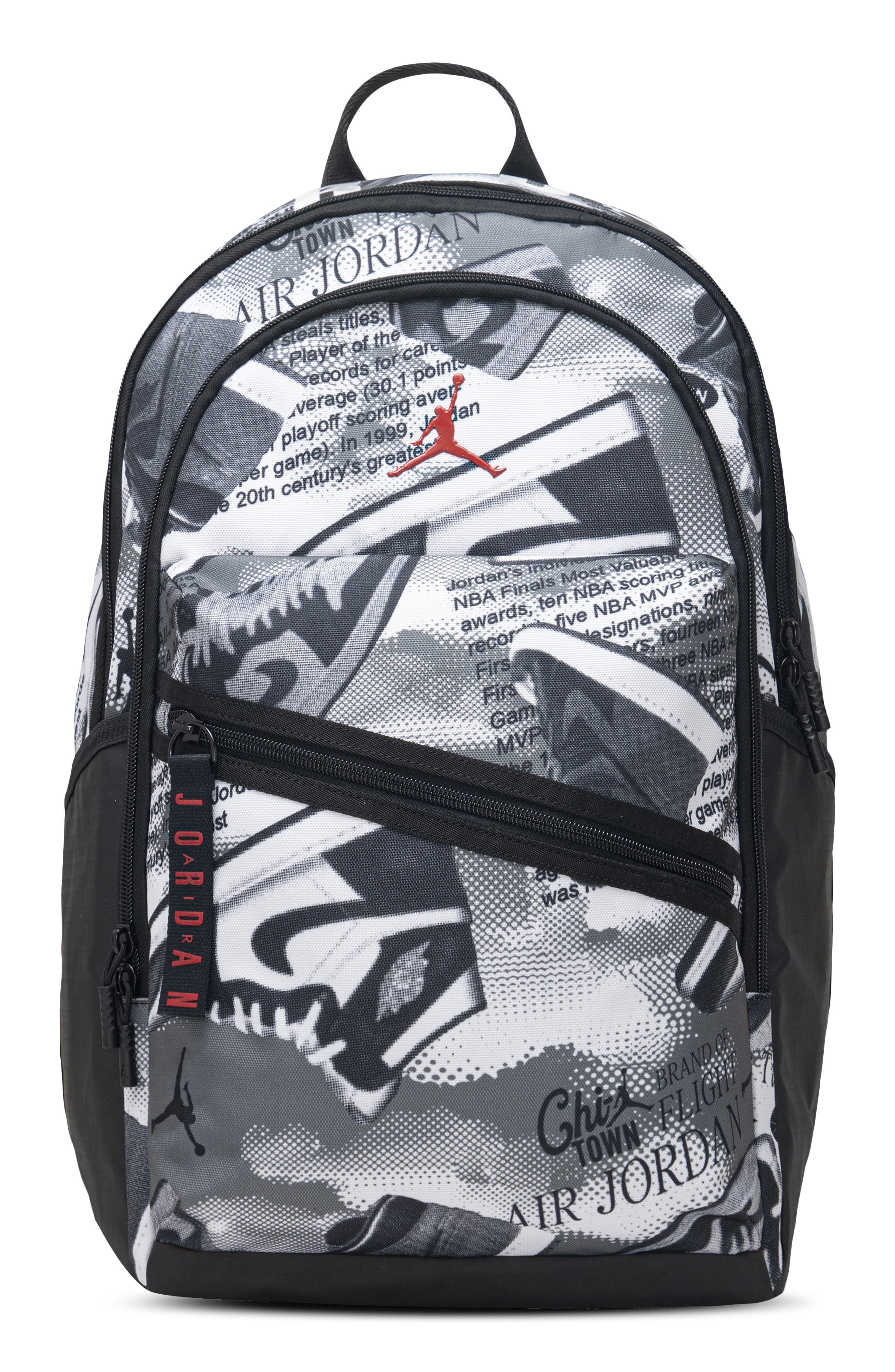 Kids' Jam Air Patrol Backpack, Main, color, WHITE GYM RED