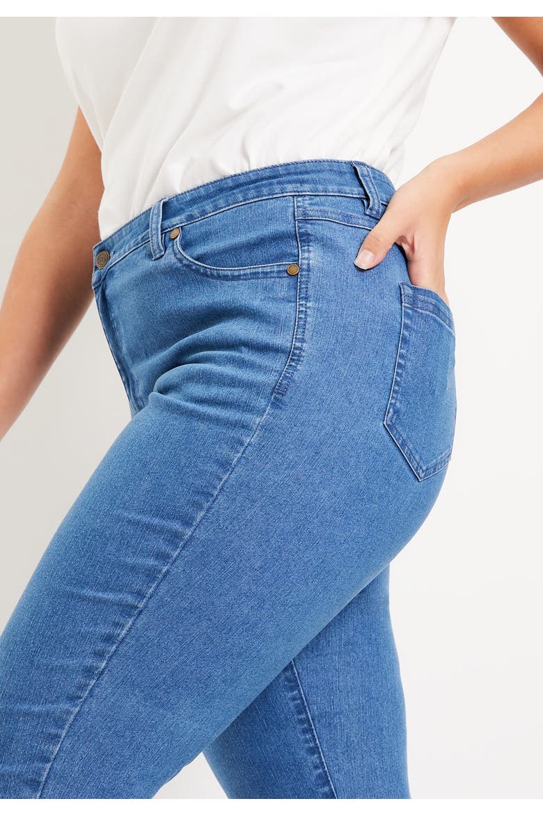Curvie Fit Straight-Leg Jeans, Alternate, color, DARK BLUE