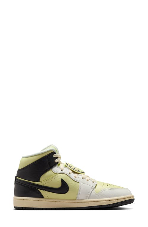 Jordan Air 1 Mid Se Velvet Basketball Sneaker In Green