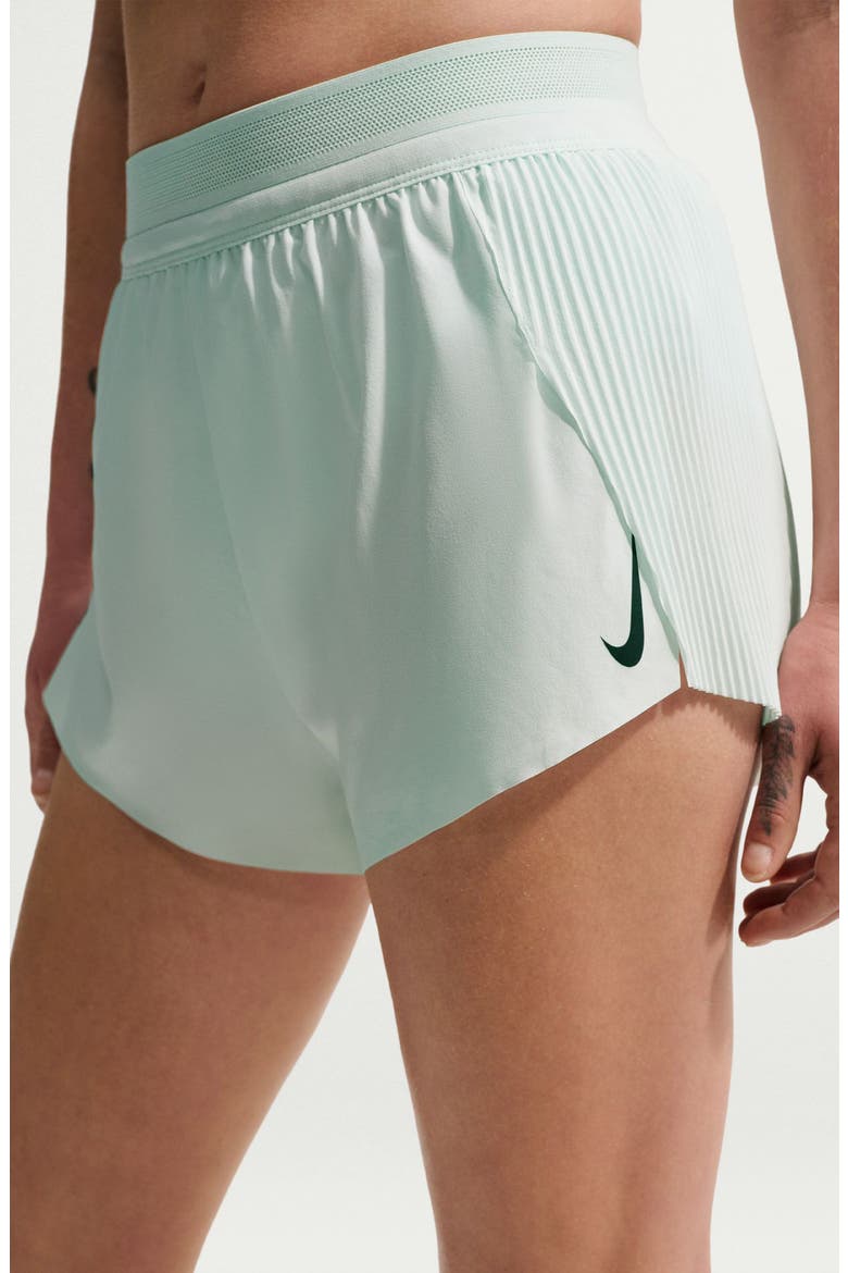 Dri-FIT AeroSwift Running Shorts, Alternate, color, BARELY GREEN/BLACK