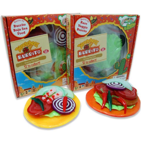 Burrito 2 Pack, Stretchy Toy Food 3+