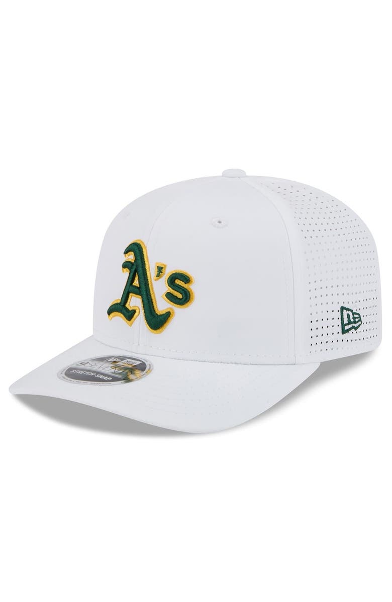 New Era Men's New Era  White Athletics 2025 Spring Training 9SEVENTY COOLERA Stretch-Snap Hat, Main, color, 