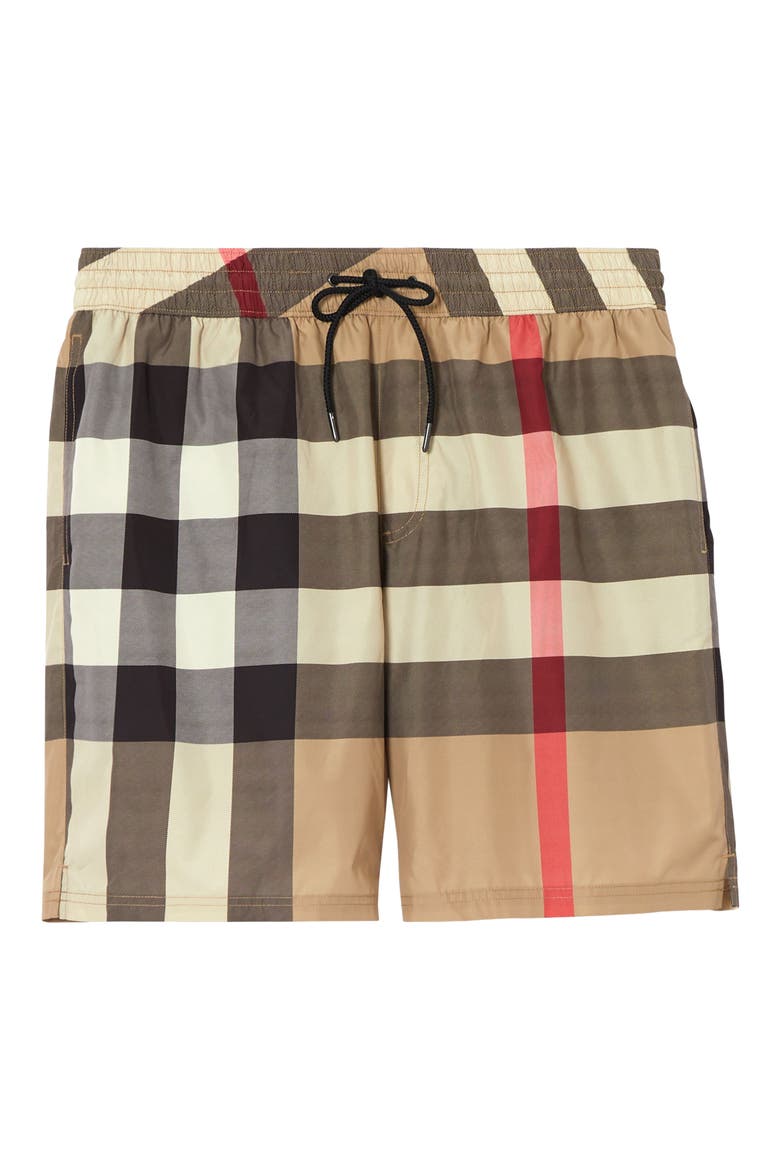 Guildes Check Swim Trunks, Alternate, color, ARCHIVE BEIGE IP CHK