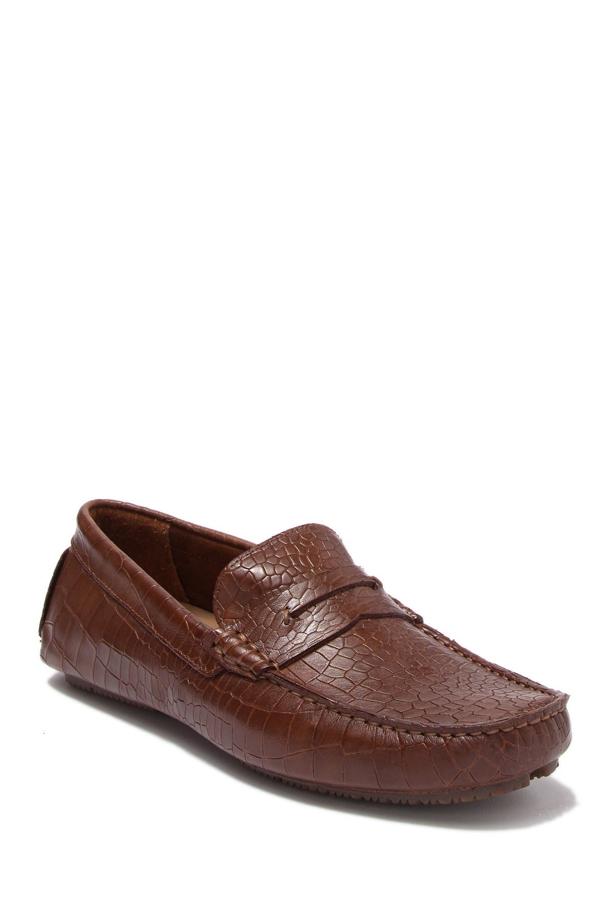 Donald Pliner Veeto Croc Embossed Leather Driver, Main, color, 